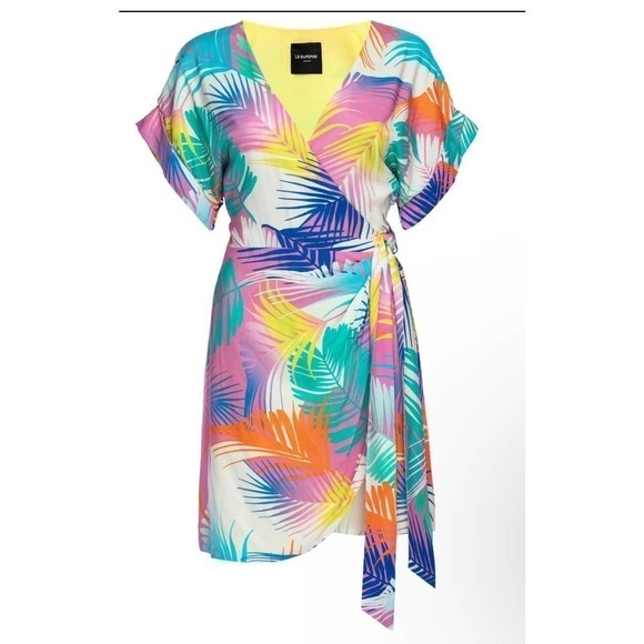 NWT Le Superbe desert palms wrap mini dress size 4 (sml) - Picture 2 of 3